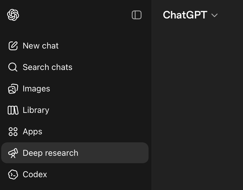ChatGPT Deep Research in action